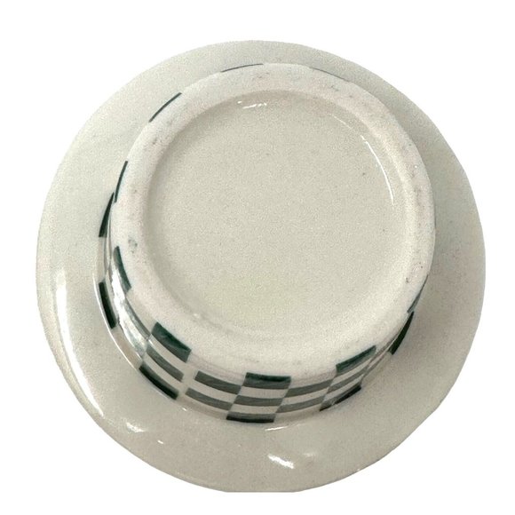 Ceramic Tea Light Candle Holder Poinsettia Christmas Decor Green White Red 4.5" - Picture 7 of 8